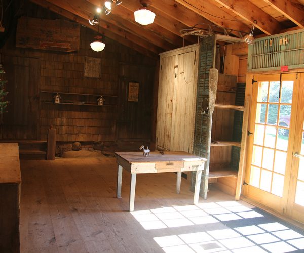 barn wedding interior